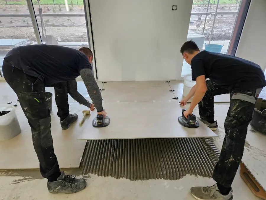 Pose carrelage très grande taille Izeaux