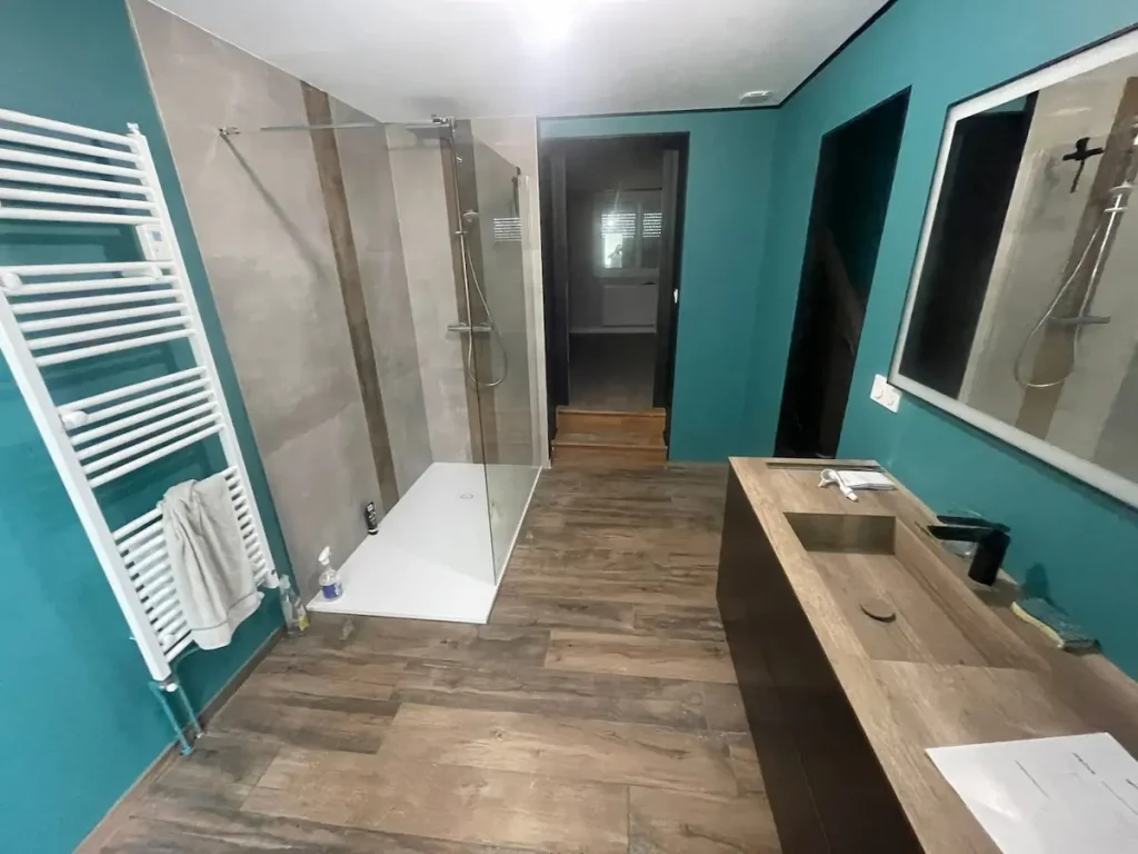 carrelage salle de bain sol et mural